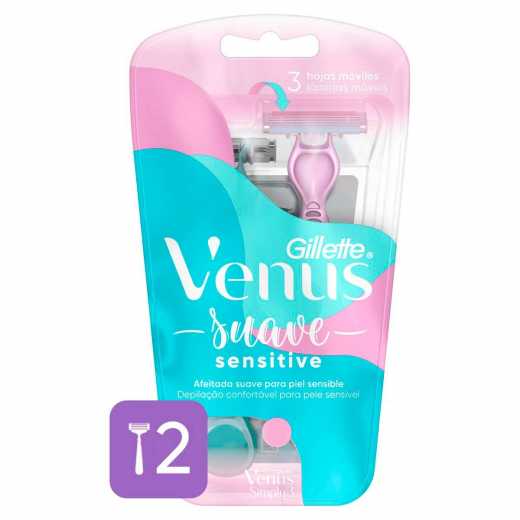 Gillette Venus Suave Sensitive Depilador Descartavel com 2 unidades