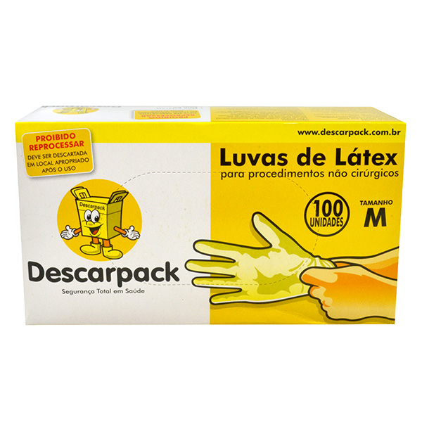 Luvas de procedimentos Latex caixa com 100 pares