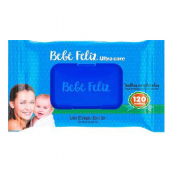 Toalha umedecida Bebê Feliz 120 unidades