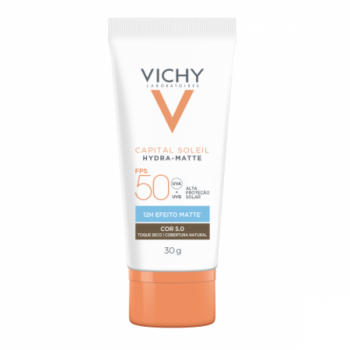 Protetor Solar Facial Vichy Hydra-Matte FPS 50 Cor 5.0 30g